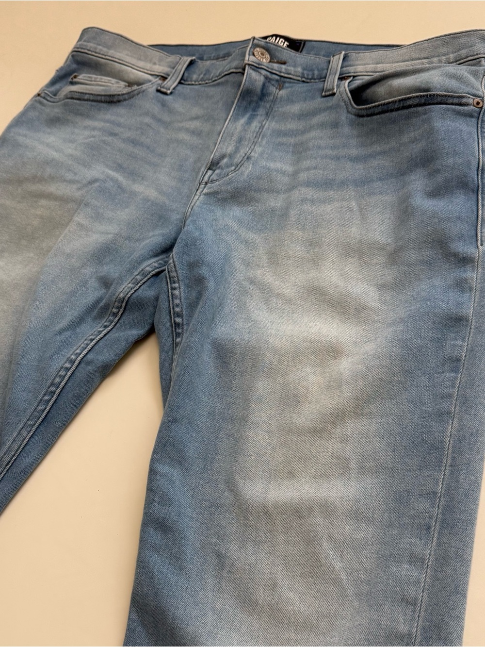 Paige Lennox Blue Men's Jeans - Stretch Denim Size 34